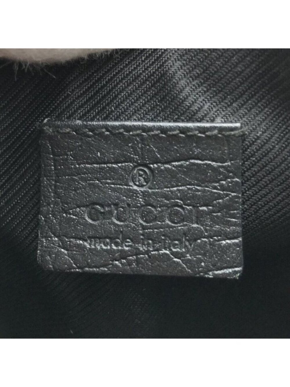 Gucci GG Canvas Sherry Line Pouch Hand Black - Picture 9 of 10